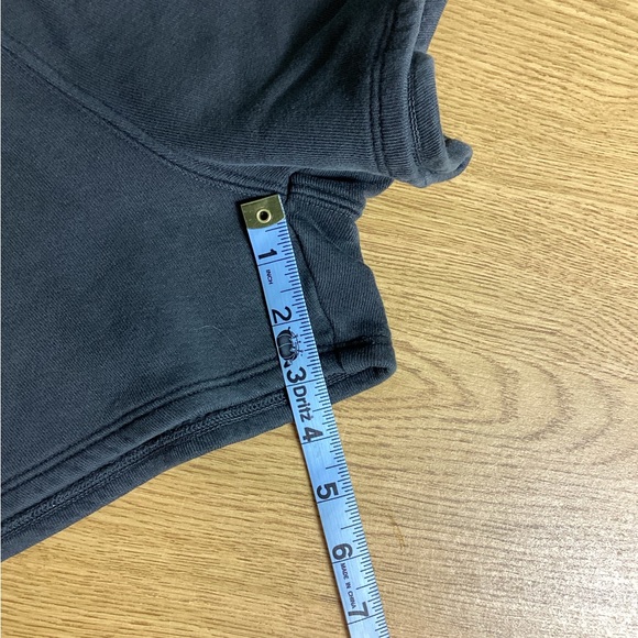 NWT Joah Brown Washed Black French Terry Sweat Shorts; Size: XS/S - Picture 7 of 9